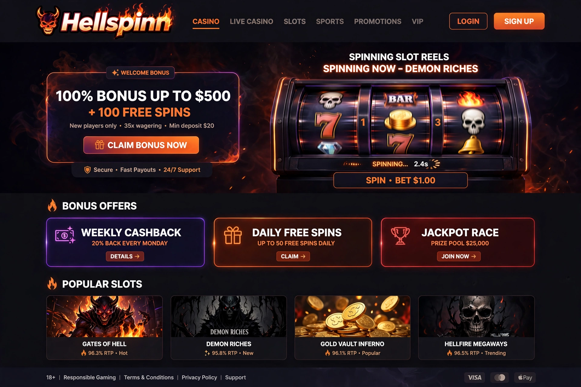 Hellspinn — komplett guide til spillet og strategier